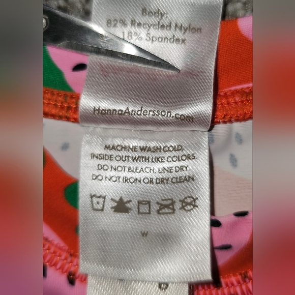 Hanna Andersson Girls Strawberry Rash Guard Shirt Swim Top UV Sz 5 - Picture 13 of 14